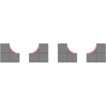 RC náhradní díl Kyosho Mini-Z Grand Prix Circuit50 Large Corner Set (16pcs) - expresní doprava