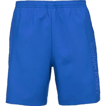 Pánská móda Pánské kraťasy Calvin Klein WO - SHORT 7" INSEAM S Modrá