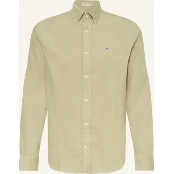 Pánská košile Gant Pánská Manšestrová Košile Regular Fit, béžová, 48