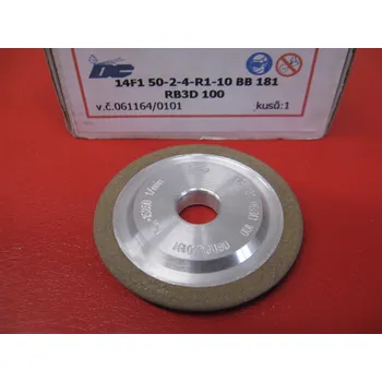 Brusný kotouč CBN brousící kotouč obvodový radiusový 14F1 50X2X4/R1-6-10 BB181 RB3D 100