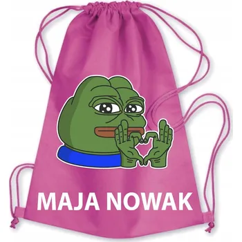 Školní batoh Školní Vak / Batoh Do Školky Školy ŽÁBA PEPE FROG + JMÉNO 5