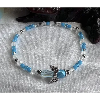 Náramek Alada beauty Náramek Exclusive s andílkem světle modrý, andílek I.