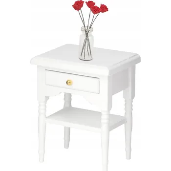 Noční stolek NOČNÍ STOLEK KOMODA BÍLÁ