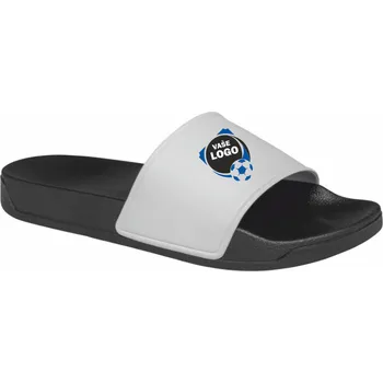 Dámská móda Kariban Pantofle Kariban PA970, neklouzavé, koupací COT20P970980xm-black/white 44 Černá/bílá