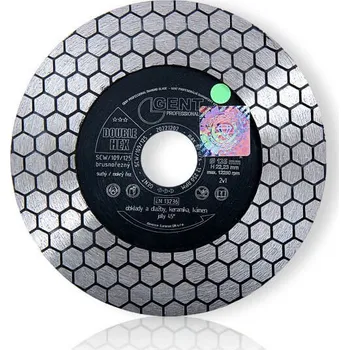 Brusný kotouč GENT brusnořezný diamantový kotouč DoubleHex - 125/22,23mm, SCW/109/125/22,2, beton, dlažba, žula