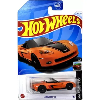 autíčko Corvette C6 Orange (F1) - Hot Wheels