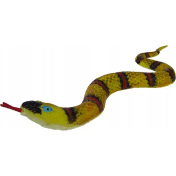 Figurka VELKÝ HÁDEK S HRÁŠKEM MĚKKÁ GUMA 43 CM. ŽLUTÝ