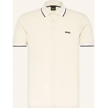 Pánská košile Boss Pánská Polokošile Z Piké Paddy Curved Regular Fit, režná, L