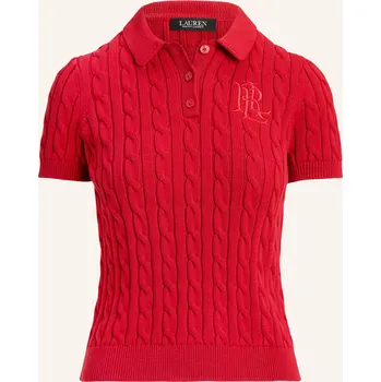 Dámský svetr Lauren Ralph Lauren Dámská Úpletová Polokošile, červená, 34