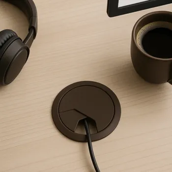 kabelová chránička Interex Kabelová průchodka z PVC 60 mm / Tmavě hnědá