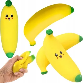 Hračka pro nejmenší MAČKACÍ HRAČKA SQUISHY BANAN FIDGET TOYS SENZORICKÁ ANTISTRESOVÁ PRO DĚTI