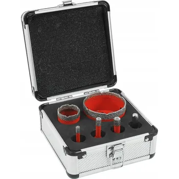 Vrták SADA DIAMANTOVÝCH VRTÁKŮ KORUNEK DĚROVACÍCH PIL M14 NA GRES, GLAZURU A OBKLADY 6 KS