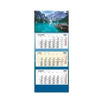 Kalendář Kalendarz 2026 trójdzielny Łódki