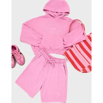 Dámské kraťasy Sinsay - Šortky s vázáním a ozdobnou výšivkou - růžová - 473EY-30X - 473EY-30X-M