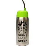 Mate Green Yerbomos All-in-one nádoba, Nerezová, Zelená, 580 ml