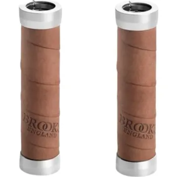 Kožené gripy na kolo Brooks Slender Leather Grips 130 barva Aged