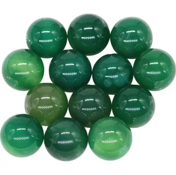 Přírodní zelený achát Kuličky 16 mm 5 ks Korálky pro výrobu šperků Minerální kameny Tvoření Bižuterie Dekorace Ruční práce