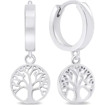 Módní doplněk Brilio Silver Stylové stříbrné náušnice Strom života EA639W + 2 měsíce na vrácení zboží