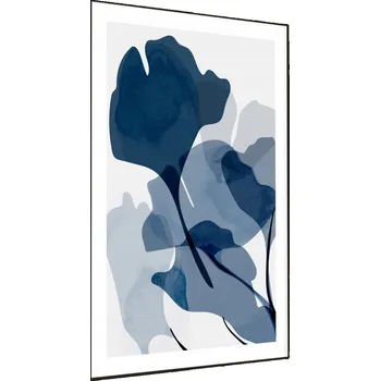 Obraz Plakát v rámu Jemný 3D KVĚTINOVÝ vzor 30x40