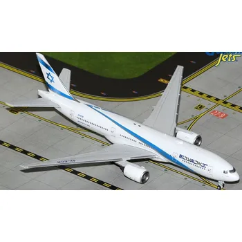 Plastikový model Gemini - Boeing B777-258ER, El Al, "2000s, Netanya", Izrael, 1/400