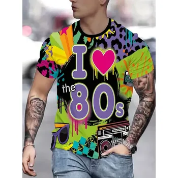 Žertovný předmět dovoz Tričko 80. léta Velikost: XL