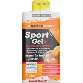 Energetický gel NAMEDSPORT SPORT GEL LEMON ICE TEA - 25 ml