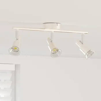 vidaXL Stropní bodové světlo Niklová 39 x 10,5 x 10,5 cm Ocel