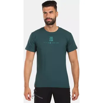 Pánské tričko Kilpi DISCOVER-M tmavě zelená 3XL