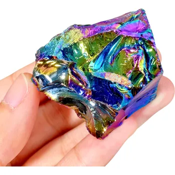 Přírodní barevný obsidián 50–100 g Leštěný krystal Dekorační kámen Minerál pro sběratele Přírodní drahý kámen Energetický kámen