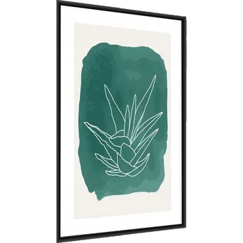 Obraz Plakát na zeď SUKULENT, styl Line-Art 3D, 30x40 cm