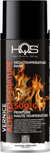 HQS Sprej pro vysoké teploty, černá, 400ml, do 500°C