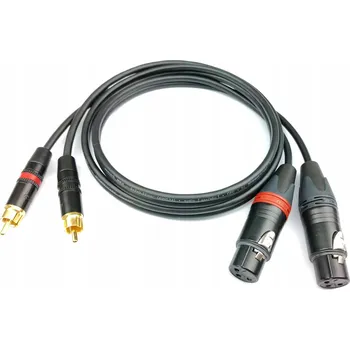 Audio kabel Kabel RCA - XLR LGJ Group Sommer 2xXLR ŻEŃSKI RCA NEUTRIK 10m 10 m