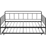 Skládací kovová postel Vevor 120x180 cm černá