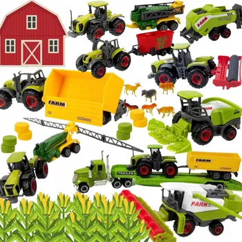 autíčko VELKÁ SADA Traktor Zemědělské Stroje TIR