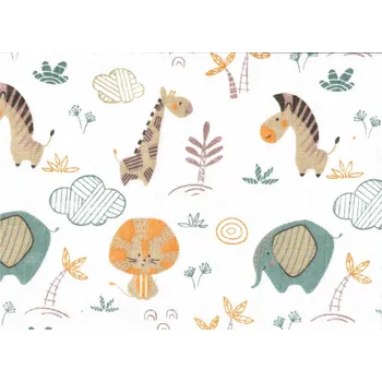 Zavinovačka Zavinovací plena předepraná 120x120 cm - potisk barevná ZOO