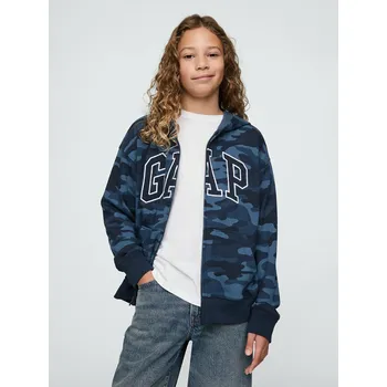 Chlapecká mikina Chlapecká mikina GAP V-FRCH HERITAGE LOGO XS Tmavě modrá, Modrá