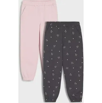 Dívčí kalhoty Sinsay - Sada 2 kalhot joggers - vícebarevná - ZE864-MLC - ZE864-MLC-134