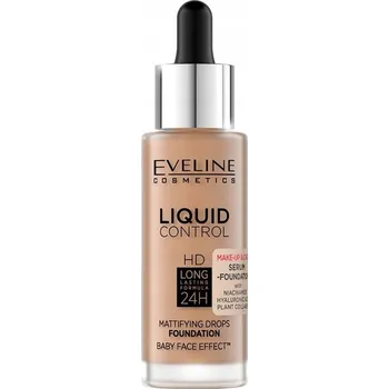 Make-up Eveline Cosmetics Liquid Control HD Sunny Beige podkladová báze na obličej 32 ml