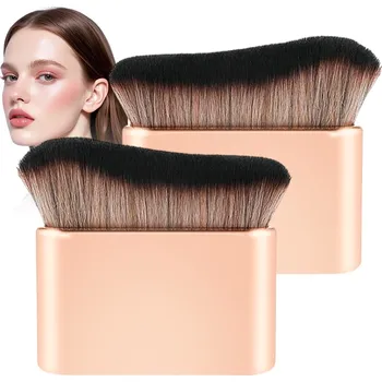 Kosmetický štětec 2x Hustý Měkký Štětec na make-up, Tekutý make-up, Jednotný vzhled