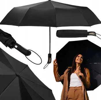 Deštník Bauhus automatický slunečník černý