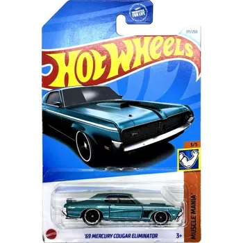 autíčko '69 Mercury Cougar Eliminator Turquoise (F1) - Hot Wheels