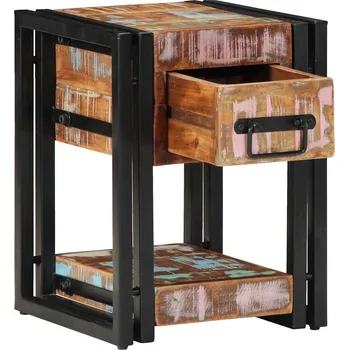 Noční stolek vidaXL Noční skříňka se zásuvkou Vícebarevný 30 x 30 x 40 cm