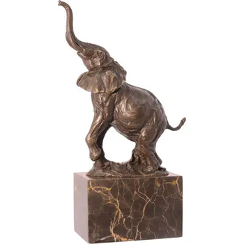 Bronzová socha - Troubící slon