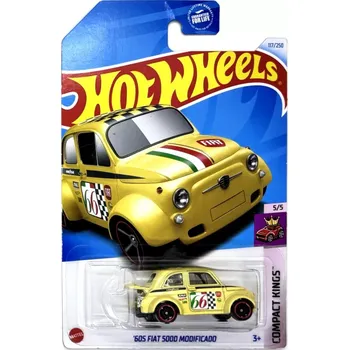 autíčko 60S Fiat 500D Modificado Yellow (F1) - Hot Wheels