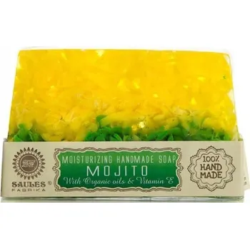 Mýdlo Extra jemné glycerinové mýdlo MOJITO glycerin ruční výroba 80 g