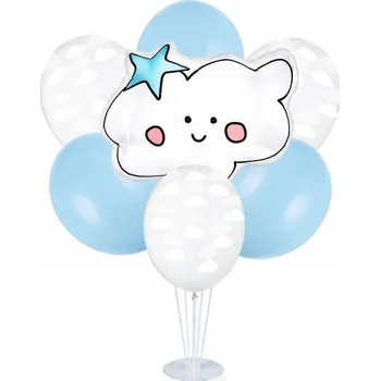 Balónek Sada balónků na stojanu Obláček