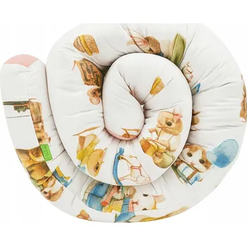 Prostěradlo Chránič do postýlky válec LULANDO bavlna 190 cm