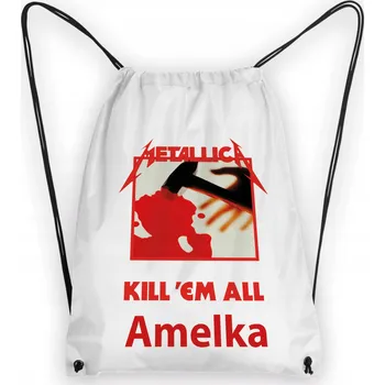 Školní batoh Školní Vak/Batoh na Tělocvik do Školky Školy METALLICA + JMÉNO #3
