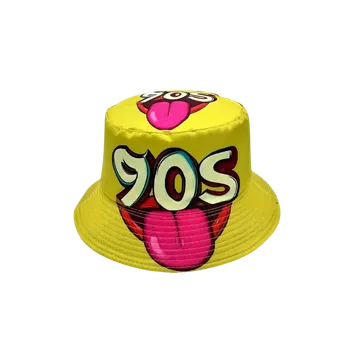 Karnevalový kostým dovoz Klobouk 90. léta Velikost: Žlutý s jazykem klobouk