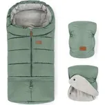 Petite&Mars zimní set fusak Jibot 3v1 + rukavice Jasie - Pale Eucalypt